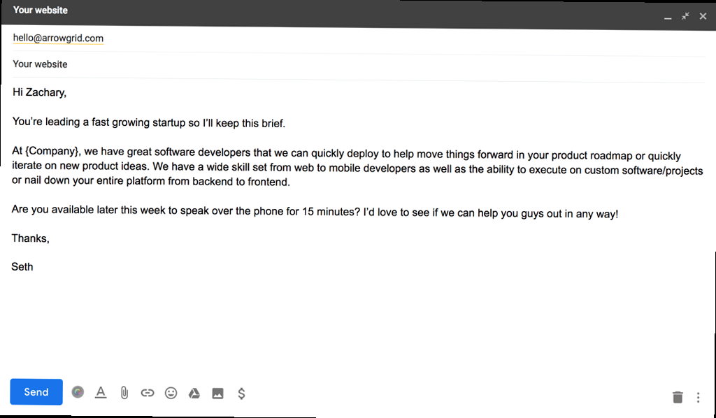 Illustration for Screenshot of a CRM showing personalized data points for a prospect. How to write cold emails for sales - Screenshot of a CRM showing personalized data points for a prospect.