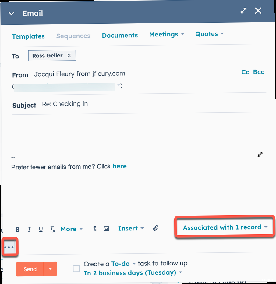 How to Test Email Subject Lines for More Opens How to send an email through hubspot - Screenshot of the HubSpot email editor interface, highlighting key features like the drag-and-drop modules, <a href=