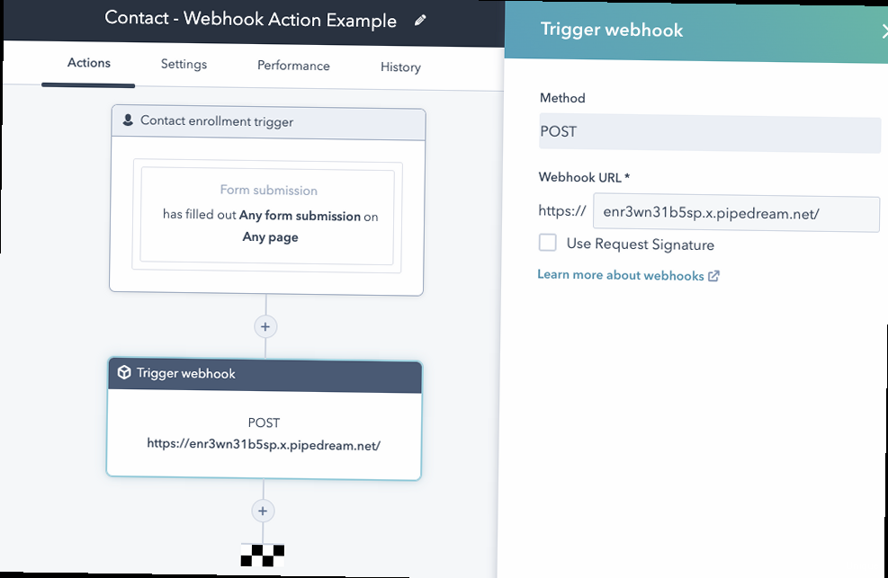 Illustration for Diagram illustrating the webhook event flow from HubSpot to a custom application, showing event triggers, payload data, and response handling. Hubspot connect - Diagram illustrating the webhook event flow from HubSpot to a custom application, showing event triggers, payload data, and response handling.