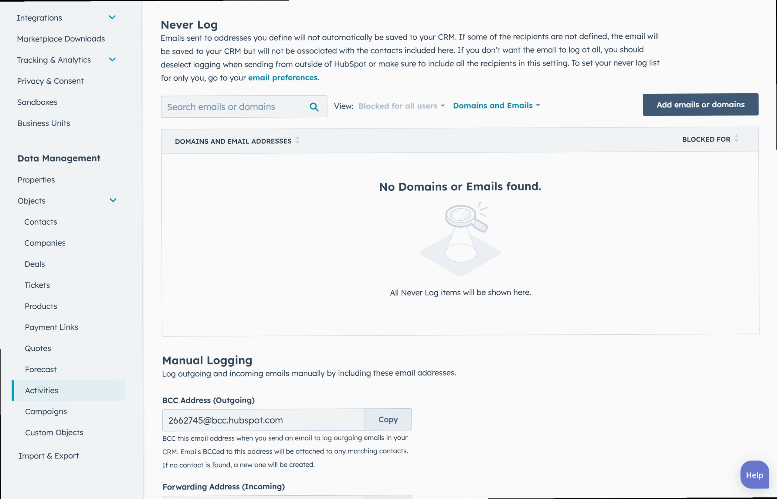 Illustration for A screenshot of a browser's extension settings page, highlighting potential conflicting extensions. Hubspot not logging emails - A screenshot of a browser's extension settings page, highlighting potential conflicting extensions.