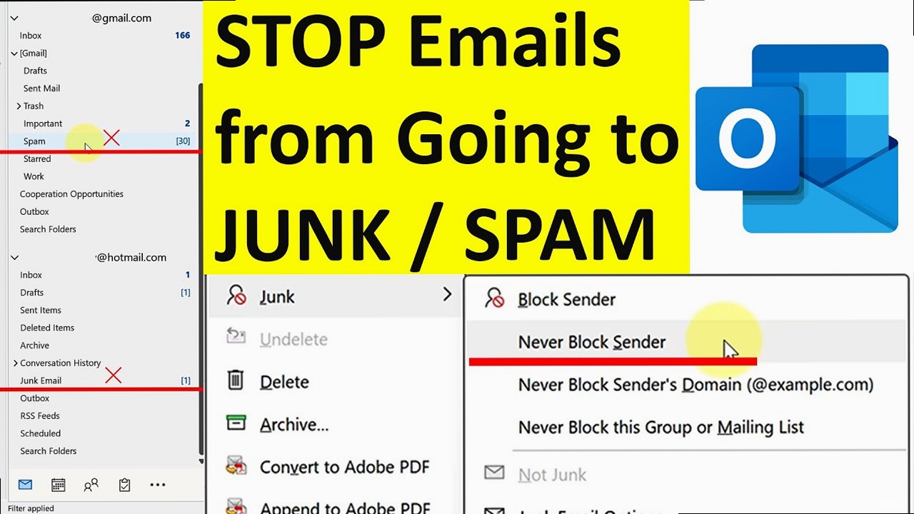 Illustration for Illustration depicting the flow of email authentication, highlighting SPF, DKIM, and DMARC. Outlook stop emails going to spam - Illustration depicting the flow of email authentication, highlighting SPF, DKIM, and DMARC.