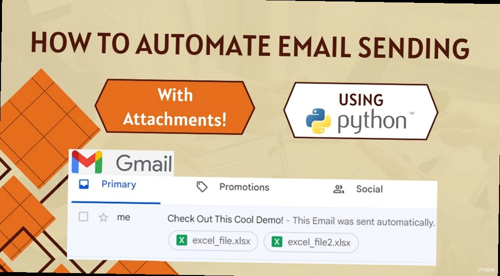 Illustration for A code editor showing a Python script with the necessary imports, email construction, and SMTP connection details. How to automate email sending - A code editor showing a Python script with the necessary imports, email construction, and SMTP connection details.