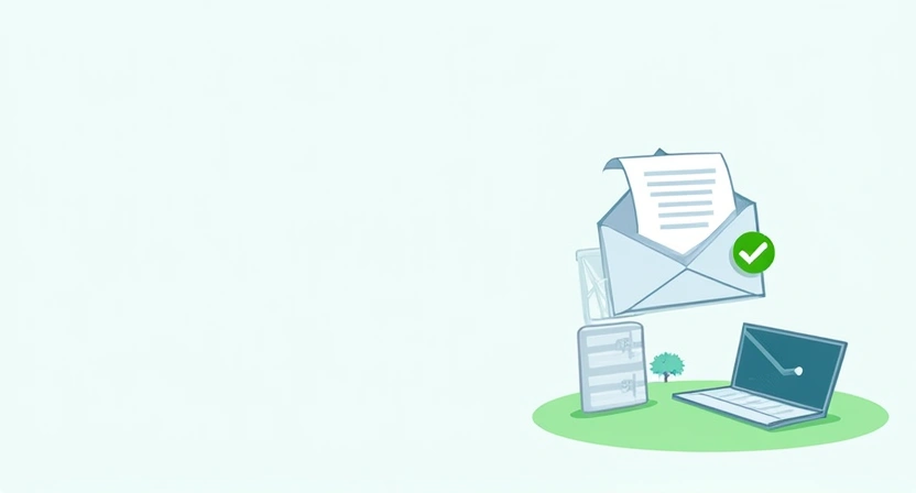An illustrative, horizontal image (800x450) depicting a successful email being delivered, perhaps a stylized envelope smoothly navigating past digital barriers or firewalls, with a green checkmark or 'delivered' indicator. A subtle Gmail color scheme could be incorporated. The image should convey su